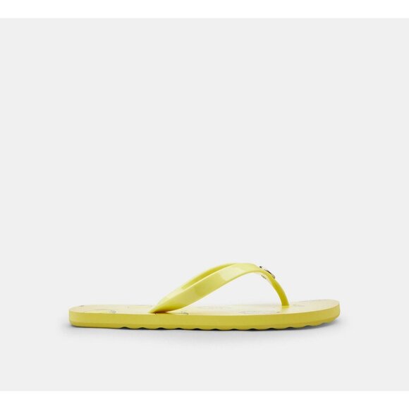 Coach Women's Light Khaki Zayn Flip Flop Fruit Print Sandals Size 11 - Picture 2 of 5